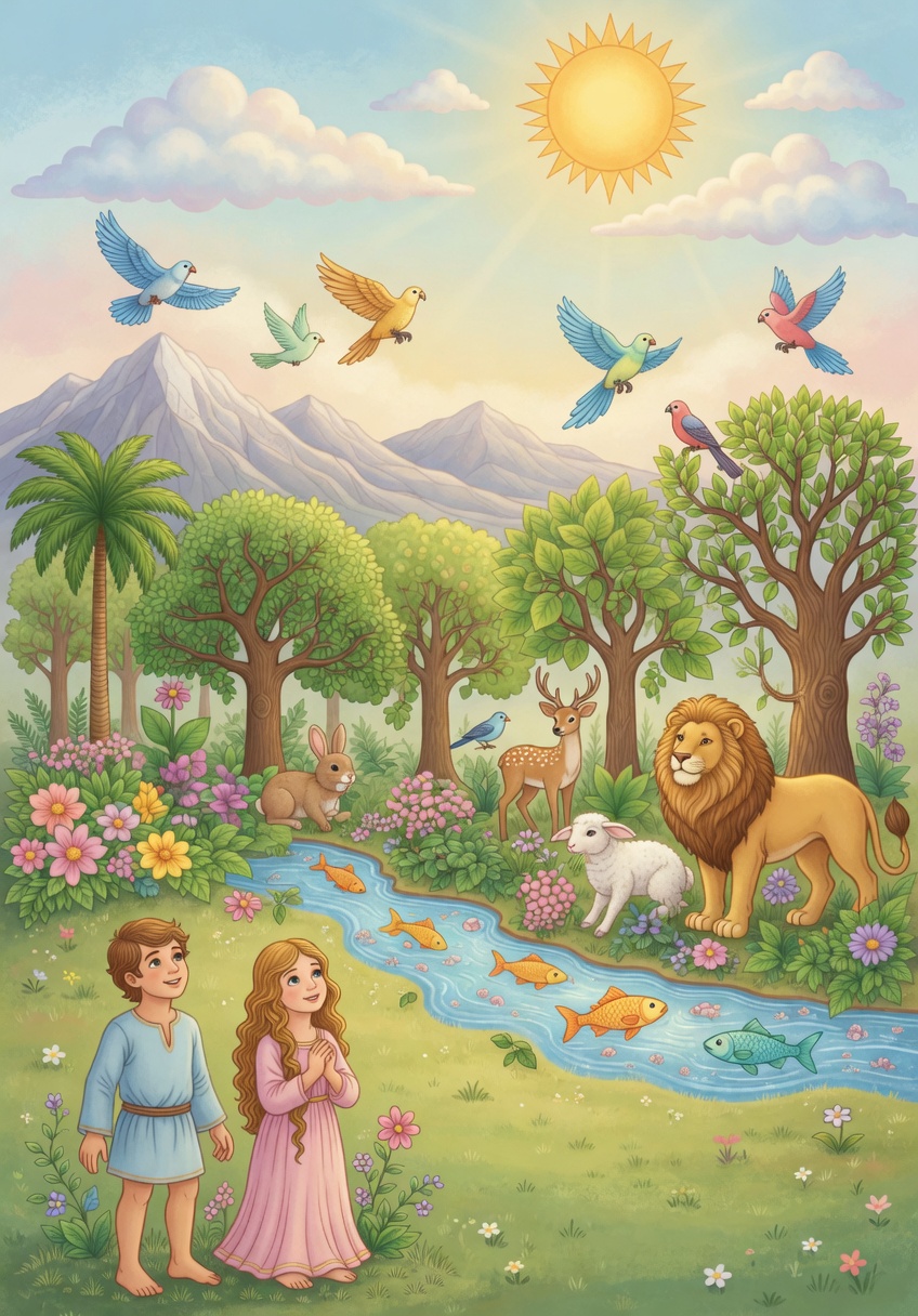 Creation — Bible coloring picture
