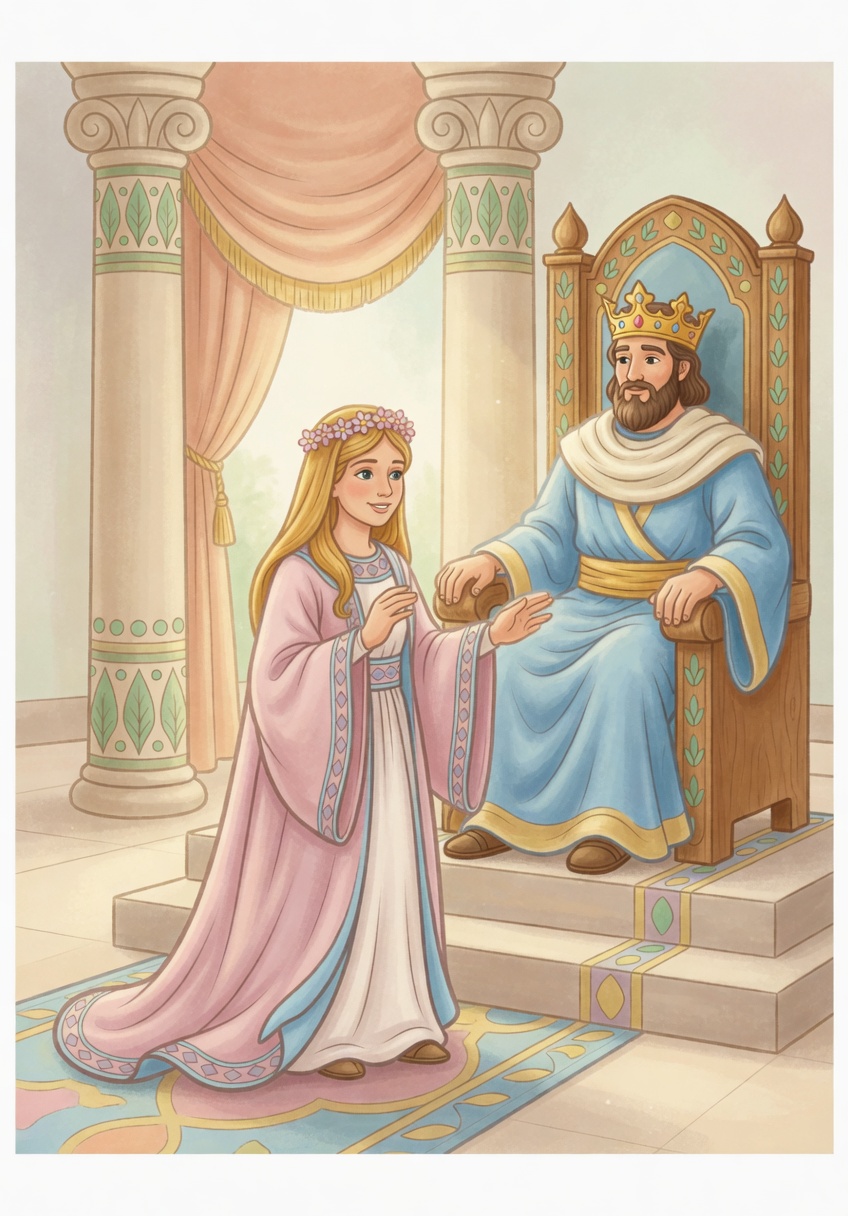 Esther — Bible coloring picture
