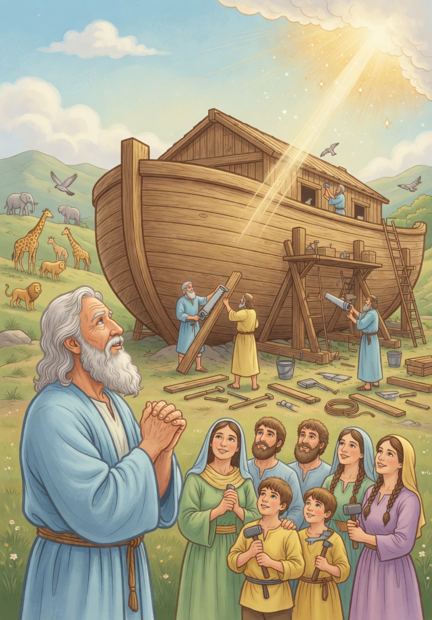 Noah&rsquo;s Ark — Bible coloring picture